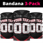 Personalised Essendon Bombers Football Neck Gaiter Fierce Mosquito Mascot 3D Grunge City Art