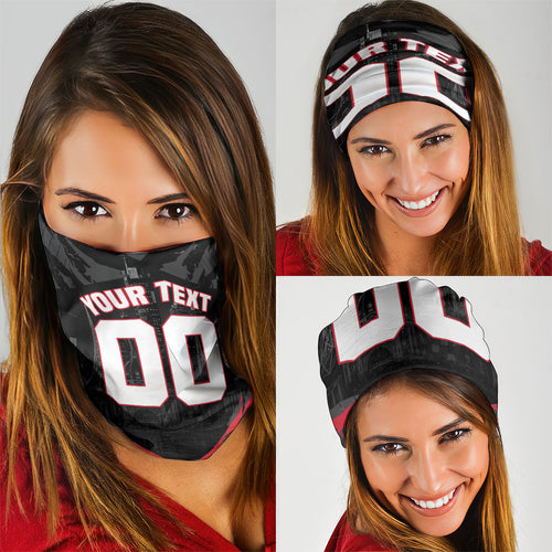 Personalised Essendon Bombers Football Neck Gaiter Fierce Mosquito Mascot 3D Grunge City Art