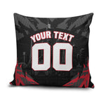 Personalised Essendon Bombers Football Pillow Cover Fierce Mosquito Mascot 3D Grunge City Art