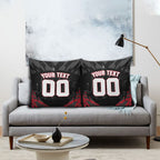 Personalised Essendon Bombers Football Pillow Cover Fierce Mosquito Mascot 3D Grunge City Art