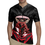 Personalised Essendon Bombers Football Rugby Jersey Fierce Mosquito Mascot 3D Grunge City Art