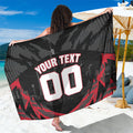 Personalised Essendon Bombers Football Sarong Fierce Mosquito Mascot 3D Grunge City Art