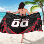 Personalised Essendon Bombers Football Sarong Fierce Mosquito Mascot 3D Grunge City Art