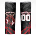 Personalised Essendon Bombers Football Skinny Tumbler Fierce Mosquito Mascot 3D Grunge City Art