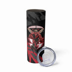 Personalised Essendon Bombers Football Skinny Tumbler Fierce Mosquito Mascot 3D Grunge City Art