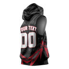 Personalised Essendon Bombers Football Sleeveless Hoodie Fierce Mosquito Mascot 3D Grunge City Art