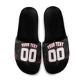 Personalised Essendon Bombers Football Slide Sandals Fierce Mosquito Mascot 3D Grunge City Art