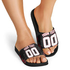 Personalised Essendon Bombers Football Slide Sandals Fierce Mosquito Mascot 3D Grunge City Art
