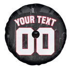 Personalised Essendon Bombers Football Spare Tire Cover Fierce Mosquito Mascot 3D Grunge City Art