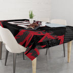 Personalised Essendon Bombers Football Tablecloth Fierce Mosquito Mascot 3D Grunge City Art