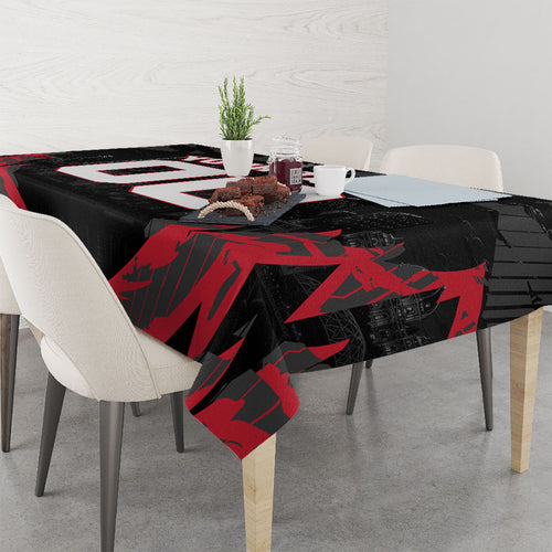 Personalised Essendon Bombers Football Tablecloth Fierce Mosquito Mascot 3D Grunge City Art
