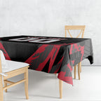 Personalised Essendon Bombers Football Tablecloth Fierce Mosquito Mascot 3D Grunge City Art