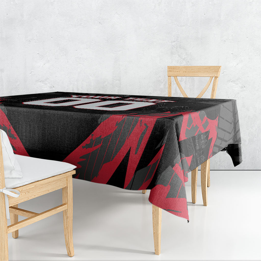 Personalised Essendon Bombers Football Tablecloth Fierce Mosquito Mascot 3D Grunge City Art