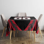 Personalised Essendon Bombers Football Tablecloth Fierce Mosquito Mascot 3D Grunge City Art