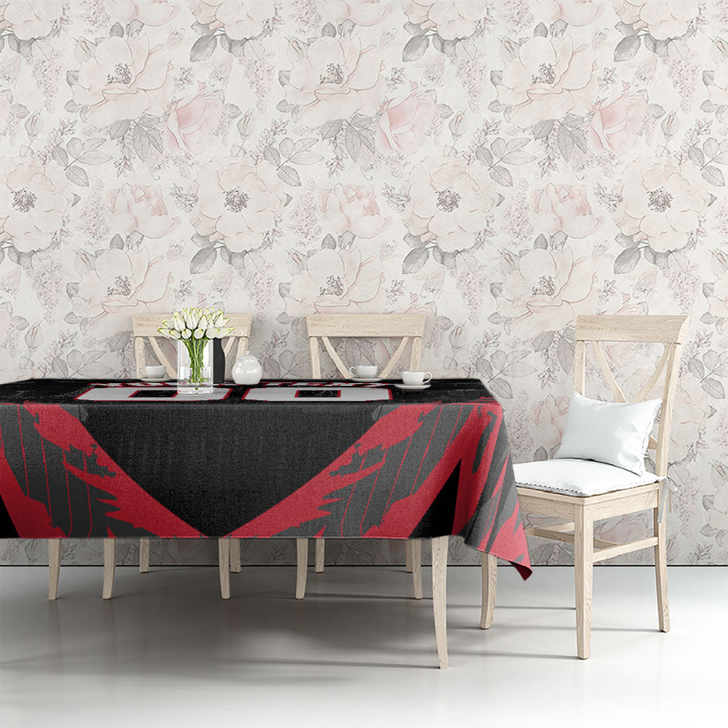 Personalised Essendon Bombers Football Tablecloth Fierce Mosquito Mascot 3D Grunge City Art