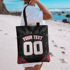 Personalised Essendon Bombers Football Tote Bag Fierce Mosquito Mascot 3D Grunge City Art