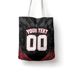 Personalised Essendon Bombers Football Tote Bag Fierce Mosquito Mascot 3D Grunge City Art