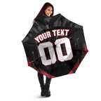 Personalised Essendon Bombers Football Umbrella Fierce Mosquito Mascot 3D Grunge City Art