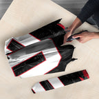 Personalised Essendon Bombers Football Umbrella Fierce Mosquito Mascot 3D Grunge City Art