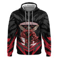 Personalised Essendon Bombers Football Zip Hoodie Fierce Mosquito Mascot 3D Grunge City Art