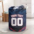 Personalised Melbourne Demons Football Laundry Basket Fierce Devil Mascot 3D Grunge City Art