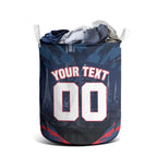 Personalised Melbourne Demons Football Laundry Basket Fierce Devil Mascot 3D Grunge City Art