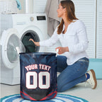 Personalised Melbourne Demons Football Laundry Basket Fierce Devil Mascot 3D Grunge City Art