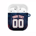 Personalised Melbourne Demons Football AirPods Case Fierce Devil Mascot 3D Grunge City Art