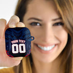 Personalised Melbourne Demons Football AirPods Case Fierce Devil Mascot 3D Grunge City Art