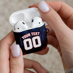 Personalised Melbourne Demons Football AirPods Case Fierce Devil Mascot 3D Grunge City Art