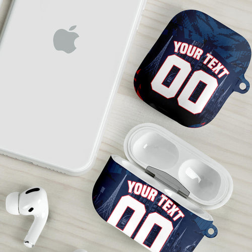 Personalised Melbourne Demons Football AirPods Case Fierce Devil Mascot 3D Grunge City Art