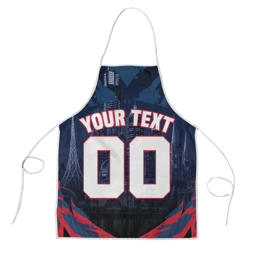 Personalised Melbourne Demons Football Apron Fierce Devil Mascot 3D Grunge City Art