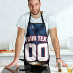 Personalised Melbourne Demons Football Apron Fierce Devil Mascot 3D Grunge City Art