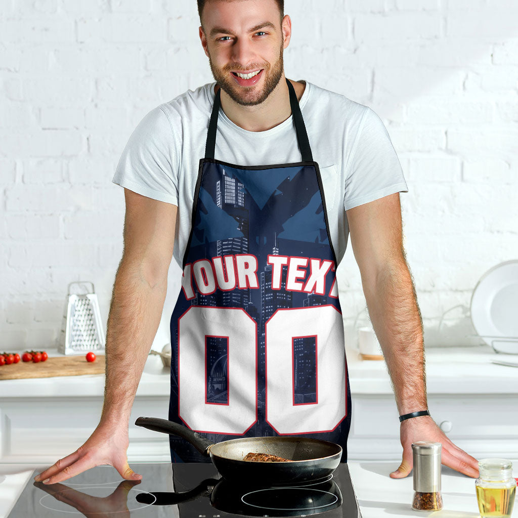 Personalised Melbourne Demons Football Apron Fierce Devil Mascot 3D Grunge City Art