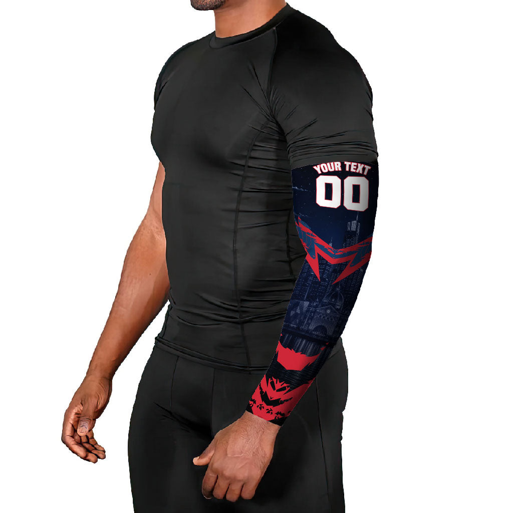 Personalised Melbourne Demons Football Arm Sleeves Fierce Devil Mascot 3D Grunge City Art