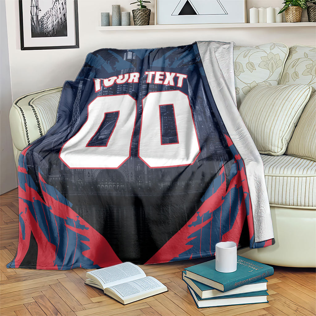 Personalised Melbourne Demons Football Blanket Fierce Devil Mascot 3D Grunge City Art