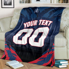 Personalised Melbourne Demons Football Blanket Fierce Devil Mascot 3D Grunge City Art
