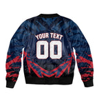 Personalised Melbourne Demons Football Bomber Jacket Fierce Devil Mascot 3D Grunge City Art