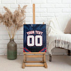 Personalised Melbourne Demons Football Canvas Wall Art Fierce Devil Mascot 3D Grunge City Art