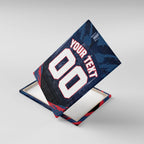 Personalised Melbourne Demons Football Canvas Wall Art Fierce Devil Mascot 3D Grunge City Art