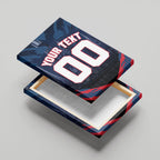 Personalised Melbourne Demons Football Canvas Wall Art Fierce Devil Mascot 3D Grunge City Art
