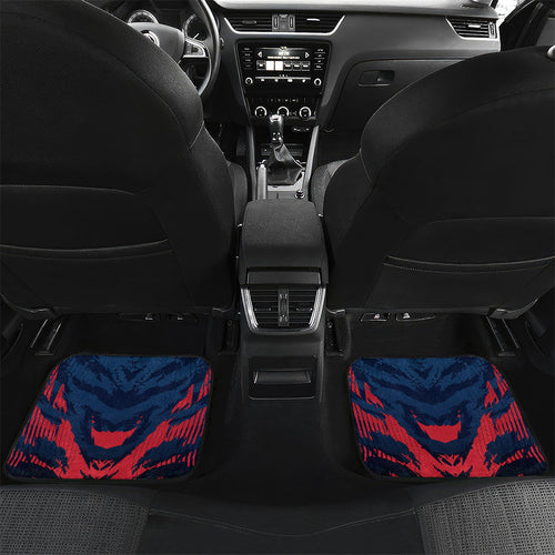 Personalised Melbourne Demons Football Car Mats Fierce Devil Mascot 3D Grunge City Art