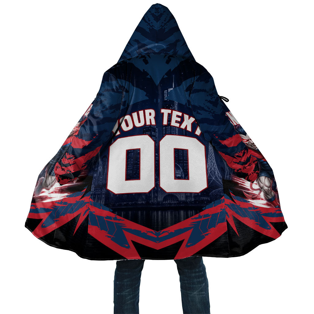 Personalised Melbourne Demons Football Cloak Fierce Devil Mascot 3D Grunge City Art