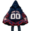 Personalised Melbourne Demons Football Cloak Fierce Devil Mascot 3D Grunge City Art