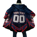 Personalised Melbourne Demons Football Cloak Fierce Devil Mascot 3D Grunge City Art