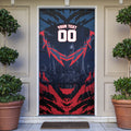 Personalised Melbourne Demons Football Door Cover Fierce Devil Mascot 3D Grunge City Art