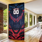 Personalised Melbourne Demons Football Door Cover Fierce Devil Mascot 3D Grunge City Art