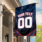 Personalised Melbourne Demons Football Garden Flag Fierce Devil Mascot 3D Grunge City Art