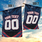 Personalised Melbourne Demons Football Garden Flag Fierce Devil Mascot 3D Grunge City Art