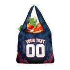 Personalised Melbourne Demons Football Grocery Bag Fierce Devil Mascot 3D Grunge City Art